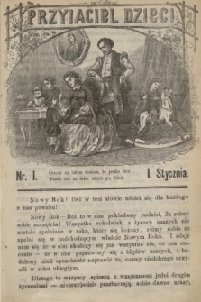 Przyjaciel Dzieci. R.3, nr 1 (1 stycznia 1863)