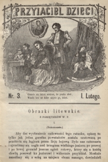 Przyjaciel Dzieci. R.3, nr 3 (1 lutego 1863)