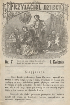 Przyjaciel Dzieci. R.3, nr 7 (1 kwietnia 1863)
