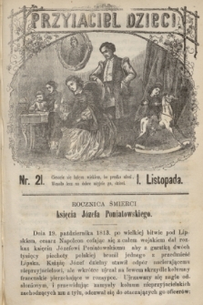 Przyjaciel Dzieci. R.3, nr 21 (1 listopada 1863)