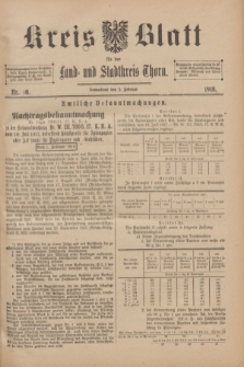 Kreis-Blatt für den Land - und Stadtkreis Thorn. 1918, Nr. 10 (2 Februar) + dod.