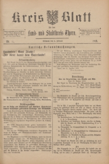 Kreis-Blatt für den Land - und Stadtkreis Thorn. 1918, Nr. 11 (6 Februar)
