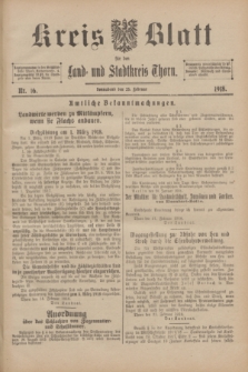 Kreis-Blatt für den Land - und Stadtkreis Thorn. 1918, Nr. 16 (23 Februar)