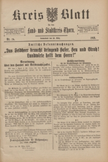 Kreis-Blatt für den Land - und Stadtkreis Thorn. 1918, Nr. 26 (30 März)