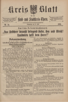 Kreis-Blatt für den Land - und Stadtkreis Thorn. 1918, Nr. 56 (13 Juli)