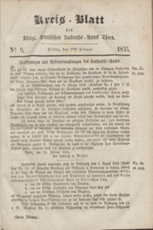 Kreis-Blatt des Königl. Preußischen Landraths-Amtes Thorn. Jg.2, No 9 (27 Februar 1835)