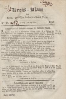 Kreis-Blatt des Königl. Preußischen Landraths-Amtes Thorn. Jg.2, No 18 (1 Mai 1835)