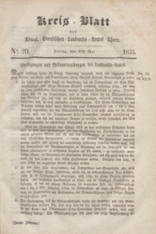 Kreis-Blatt des Königl. Preußischen Landraths-Amtes Thorn. Jg.2, No 20 (15 Mai 1835) + dod.