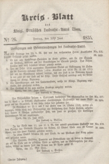 Kreis-Blatt des Königl. Preußischen Landraths-Amtes Thorn. Jg.2, No 26 (26 Juni 1835)