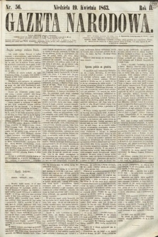 Gazeta Narodowa. 1863, nr 56