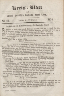 Kreis-Blatt des Königl. Preußischen Landraths-Amtes Thorn. Jg.2, No 41 (9 Oktober 1835)
