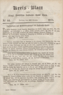 Kreis-Blatt des Königl. Preußischen Landraths-Amtes Thorn. Jg.2, No 44 (30 Oktober 1835)