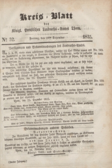 Kreis-Blatt des Königl. Preußischen Landraths-Amtes Thorn. Jg.2, No 52 (25 Dezember 1835)