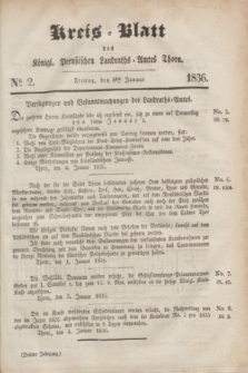 Kreis-Blatt des Königl. Preußischen Landraths-Amtes Thorn. Jg.3, No 2 (8 Januar 1836)
