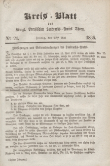 Kreis-Blatt des Königl. Preußischen Landraths-Amtes Thorn. Jg.3, No 21 (20 Mai 1836) + dod.