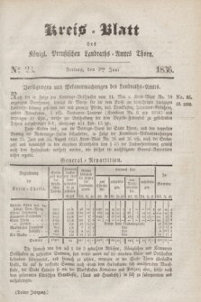 Kreis-Blatt des Königl. Preußischen Landraths-Amtes Thorn. Jg.3, No 23 (3 Juni 1836) + dod.