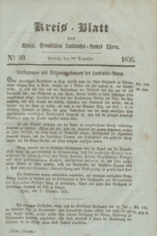 Kreis-Blatt des Königl. Preußischen Landraths-Amtes Thorn. Jg.3, No 50 (9 Dezember 1836)