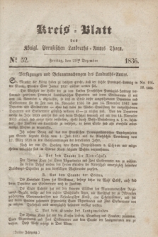 Kreis-Blatt des Königl. Preußischen Landraths-Amtes Thorn. Jg.3, No 52 (23 Dezember 1836) + dod.