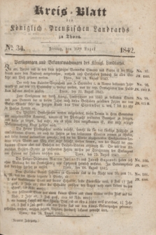 Kreis-Blatt des Königlich Preußischen Landraths zu Thorn. Jg.9, No. 34 (26 August 1842)