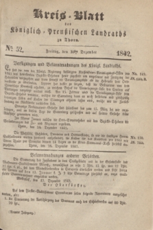 Kreis-Blatt des Königlich Preußischen Landraths zu Thorn. Jg.9, No. 52 (30 Dezember 1842) + dod.