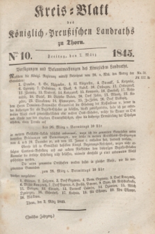 Kreis-Blatt des Königlich Preußischen Landraths zu Thorn. Jg.12, Nro. 10 (7 März 1845)