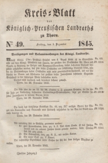 Kreis-Blatt des Königlich Preußischen Landraths zu Thorn. Jg.12, Nro. 49 (5 Dezember 1845)