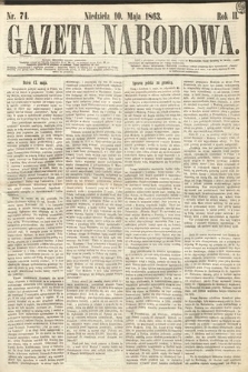 Gazeta Narodowa. 1863, nr 74