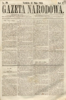 Gazeta Narodowa. 1863, nr 79