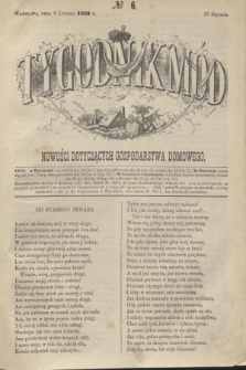 Tygodnik Mód i Nowości Dotyczących Gospodarstwa Domowego. 1862, № 6 (8 lutego) + wkładka