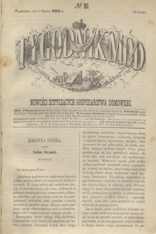 Tygodnik Mód i Nowości Dotyczących Gospodarstwa Domowego. 1862, № 10 (8 marca) + dod. + wkładka