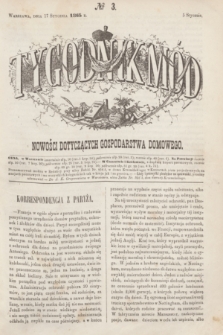 Tygodnik Mód i Nowości Dotyczących Gospodarstwa Domowego. 1863, № 3 (17 stycznia) + dod.