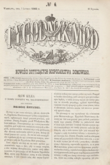 Tygodnik Mód i Nowości Dotyczących Gospodarstwa Domowego. 1863, № 6 (7 lutego) + dod. + wkładka
