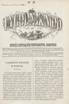 Tygodnik Mód i Nowości Dotyczących Gospodarstwa Domowego. 1863, № 35 (29 sierpnia) + dod.