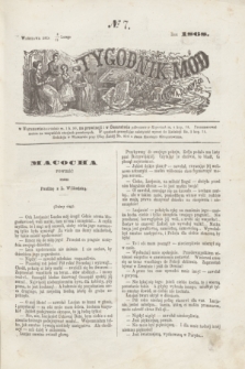 Tygodnik Mód i Nowości Dotyczących Gospodarstwa Domowego. 1868, № 7 (15 lutego)
