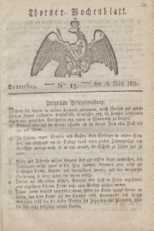 Thorner Wochenblatt. 1822, Nro. 13 (28 März)