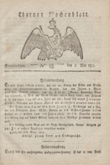 Thorner Wochenblatt. 1822, Nro. 18 (2 Mai)