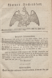 Thorner Wochenblatt. 1822, Nro. 24 (13 Juni)