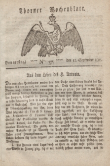 Thorner Wochenblatt. 1822, Nro. 37 (12 September)