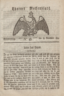 Thorner Wochenblatt. 1822, Nro. 48 (28 November)