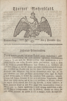 Thorner Wochenblatt. 1822, Nro. 49 (5 December)