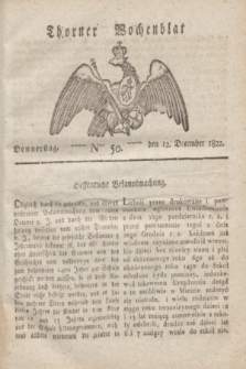 Thorner Wochenblatt. 1822, Nro. 50 (12 December)