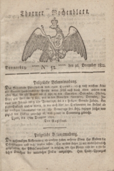 Thorner Wochenblatt. 1822, Nro. 52 (26 December)