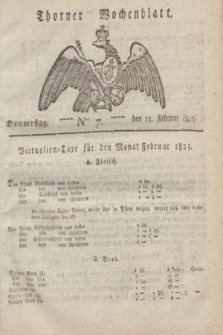 Thorner Wochenblatt. 1823, Nro. 7 (13 Februar)