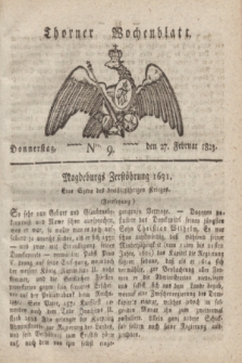 Thorner Wochenblatt. 1823, Nro. 9 (27 Februar)