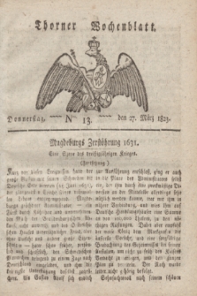 Thorner Wochenblatt. 1823, Nro. 13 (27 März)