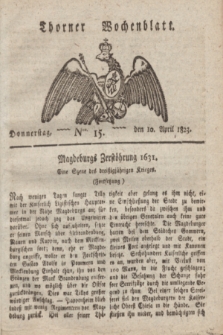 Thorner Wochenblatt. 1823, Nro. 15 (10 April)