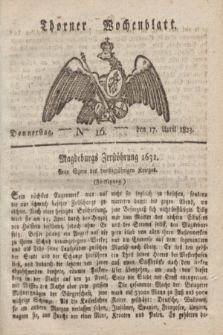 Thorner Wochenblatt. 1823, Nro. 16 (17 April)