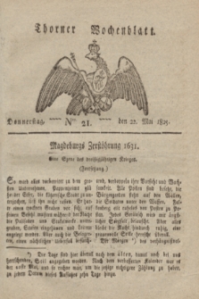 Thorner Wochenblatt. 1823, Nro. 21 (22 Mai)
