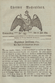 Thorner Wochenblatt. 1823, Nro. 29 (17 Juli)