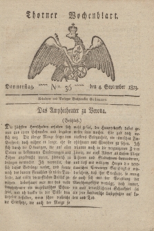 Thorner Wochenblatt. 1823, Nro. 36 (4 September)